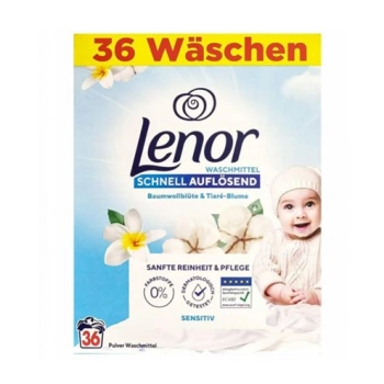 Lenor proszek do prania paleta 288 sztuk 36 prań 1,98 kg Sensitive